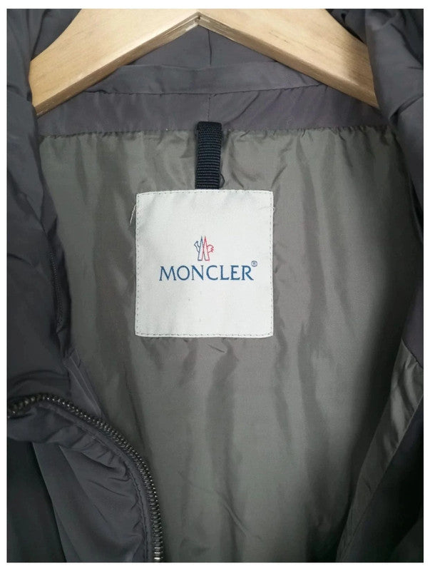 abrigo malva largo moncler talla m