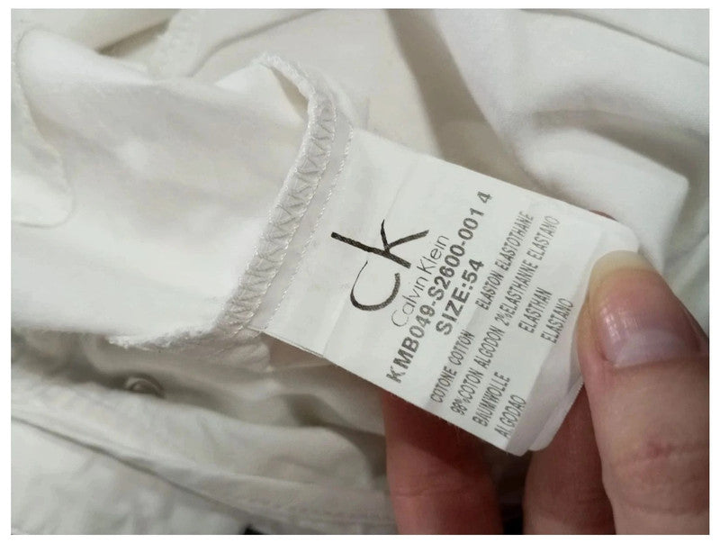 antalón blanco de algodón calvin Klein talla 46