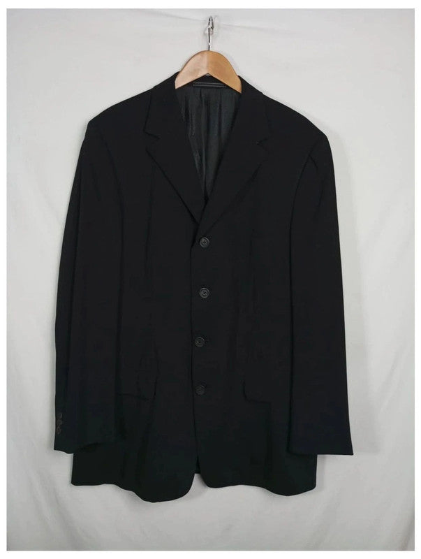 chaqueta de traje Versace negra 100% lana. Perfecto estado.