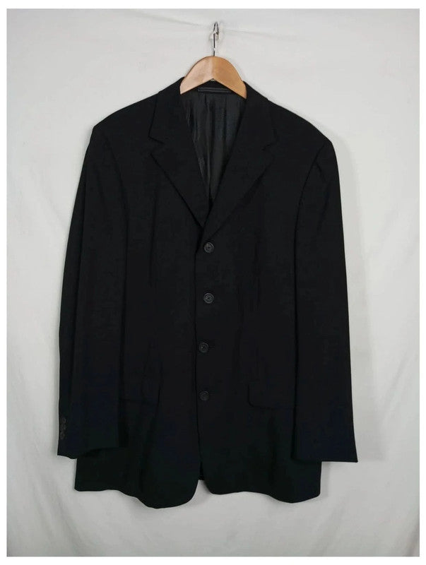chaqueta de traje Versace negra 100% lana. Perfecto estado.