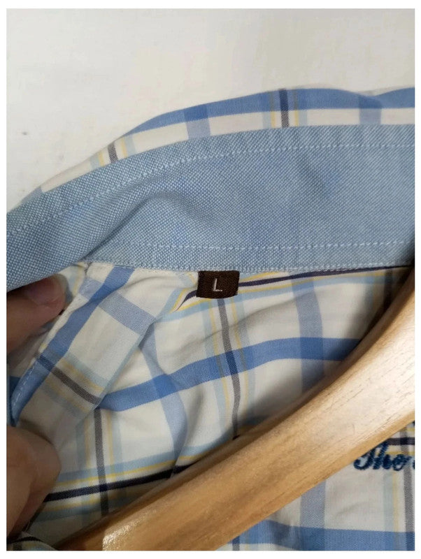 camisa manga corta cuadros barbour talla L