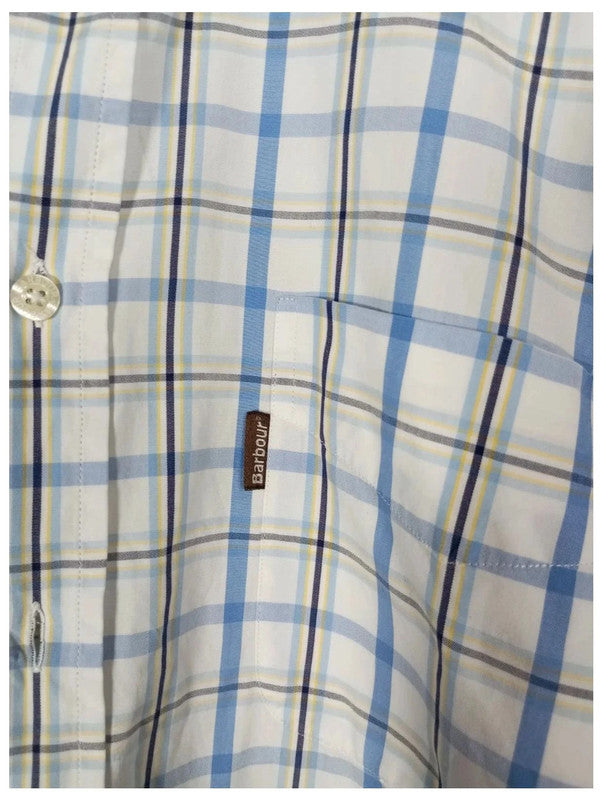 camisa manga corta cuadros barbour talla L