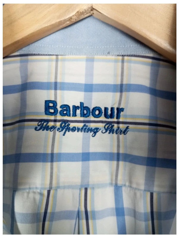 camisa manga corta cuadros barbour talla L