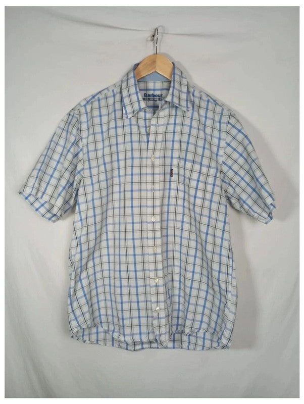 camisa manga corta cuadros barbour talla L