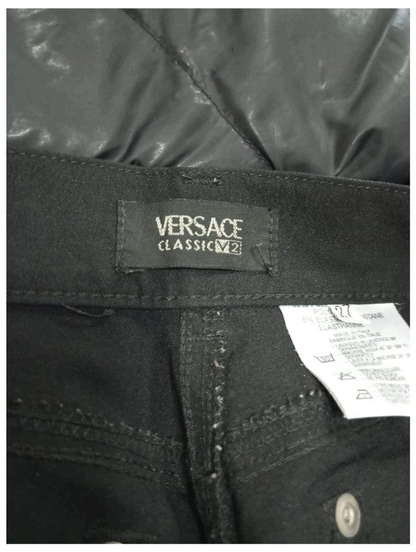 pantalón negro Versace classic V2 talla w27 o talla 34