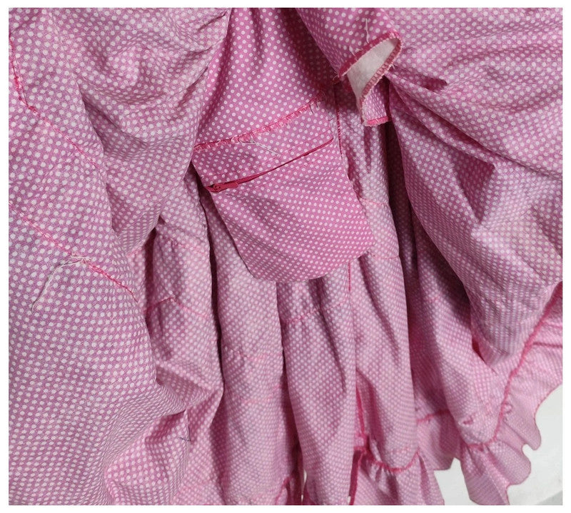 Vestido de lunares fiesta verano rosa vintage tradicional español Sevillana gitana feria de abril