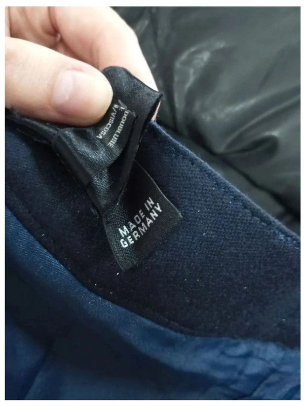 pantalón escada azul oscuro con purpurina talla 38
