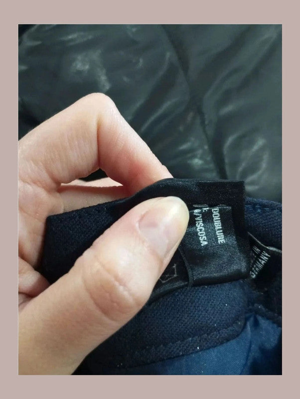 pantalón escada azul oscuro con purpurina talla 38