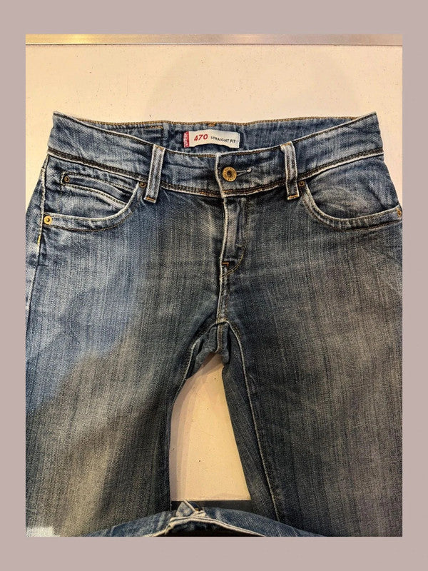 28x34 pantalón vaquero Levi's Y2K 470 tiro bajo