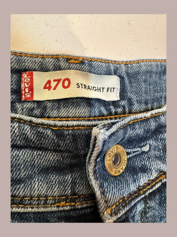 28x34 pantalón vaquero Levi's Y2K 470 tiro bajo