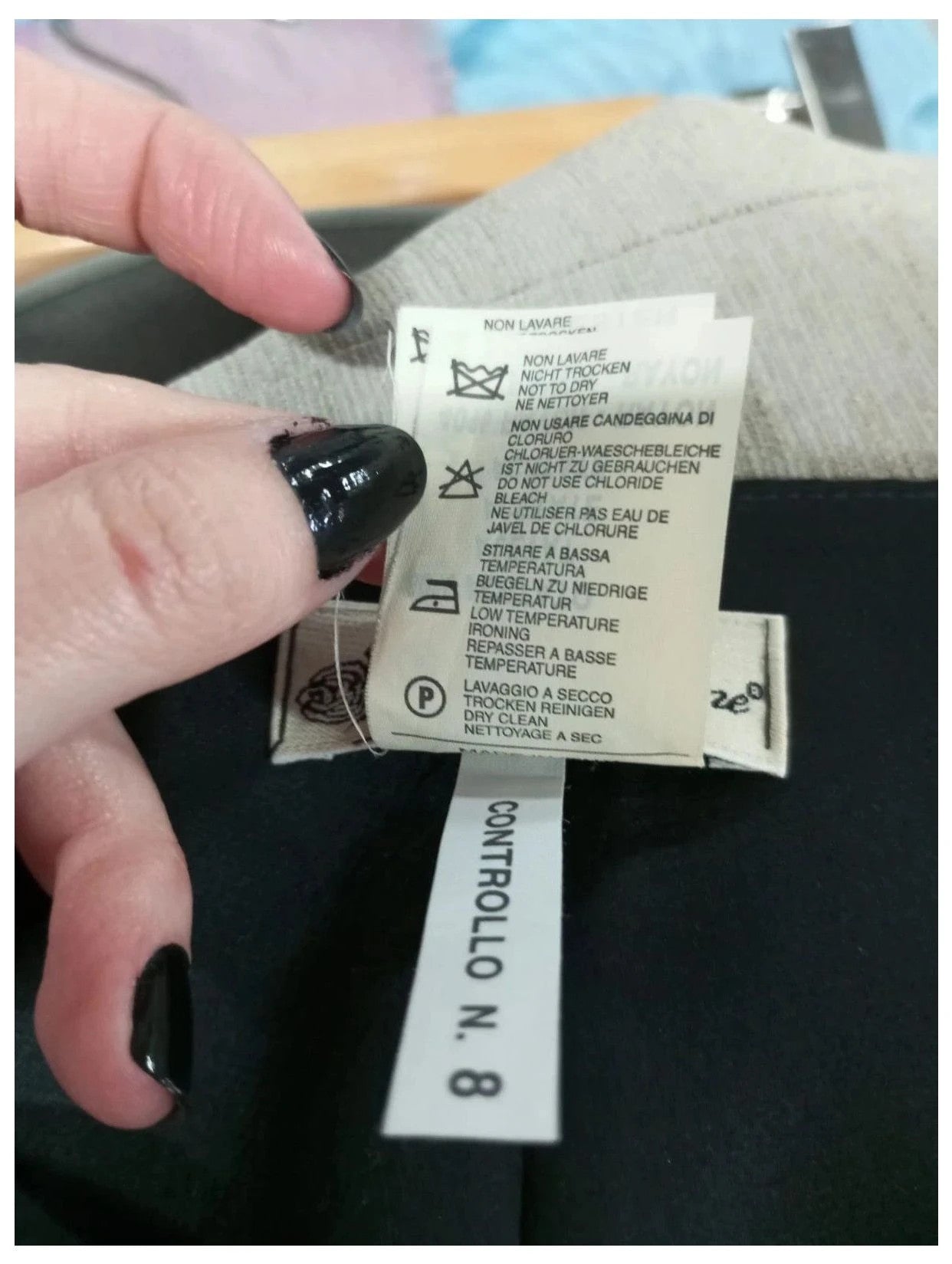 Falda lana blumarine talla 40