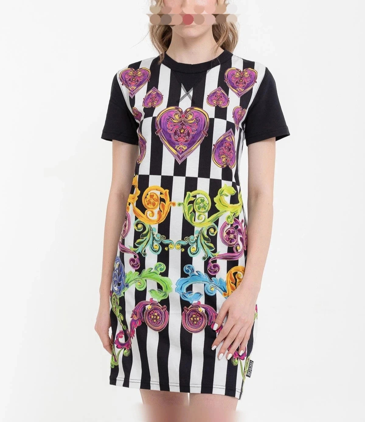 Vestido de algodón manga corta talla s