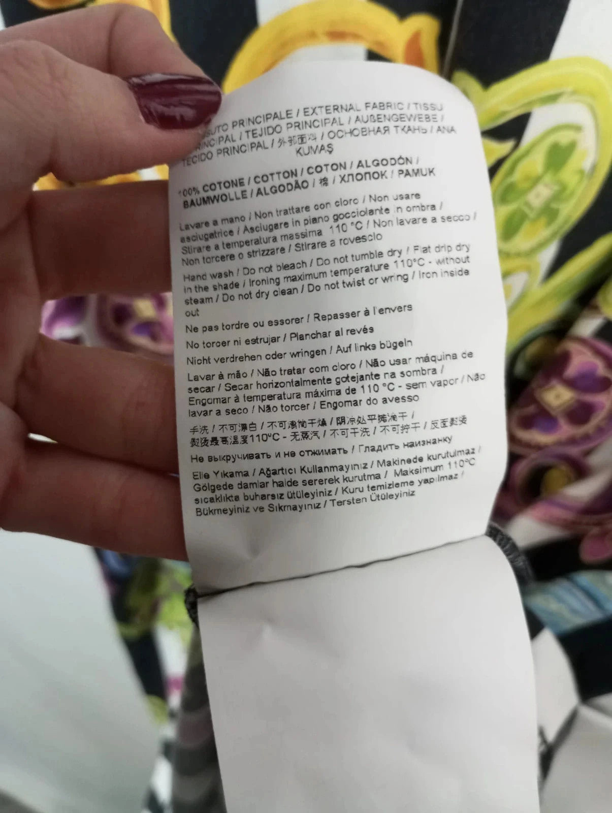Vestido de algodón manga corta talla s