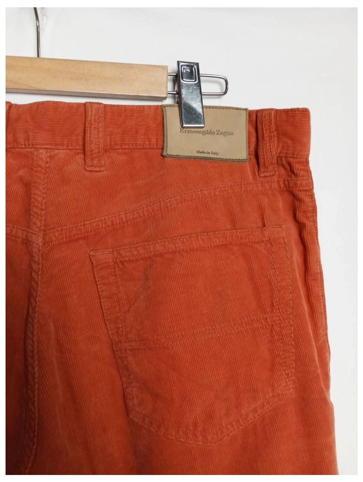 pantalón pana color teja ermenegildo zegna