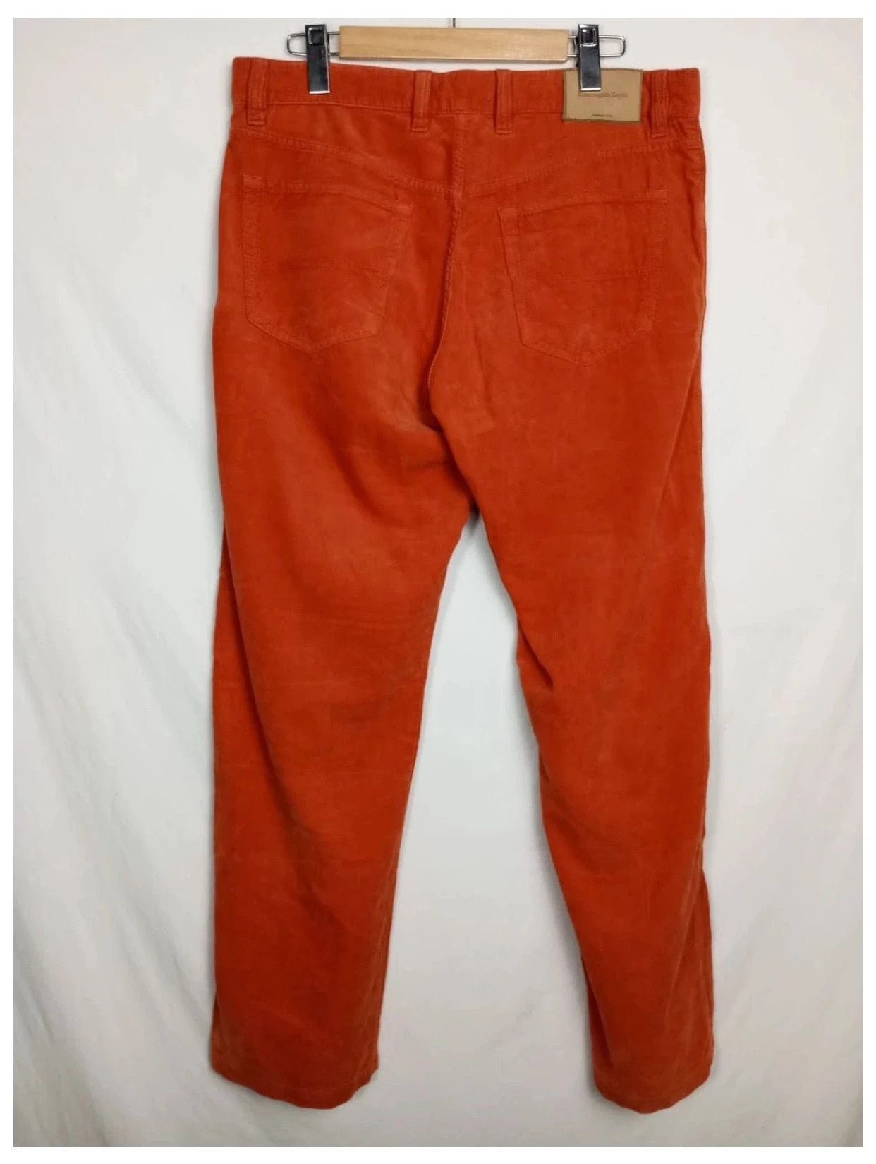 pantalón pana color teja ermenegildo zegna