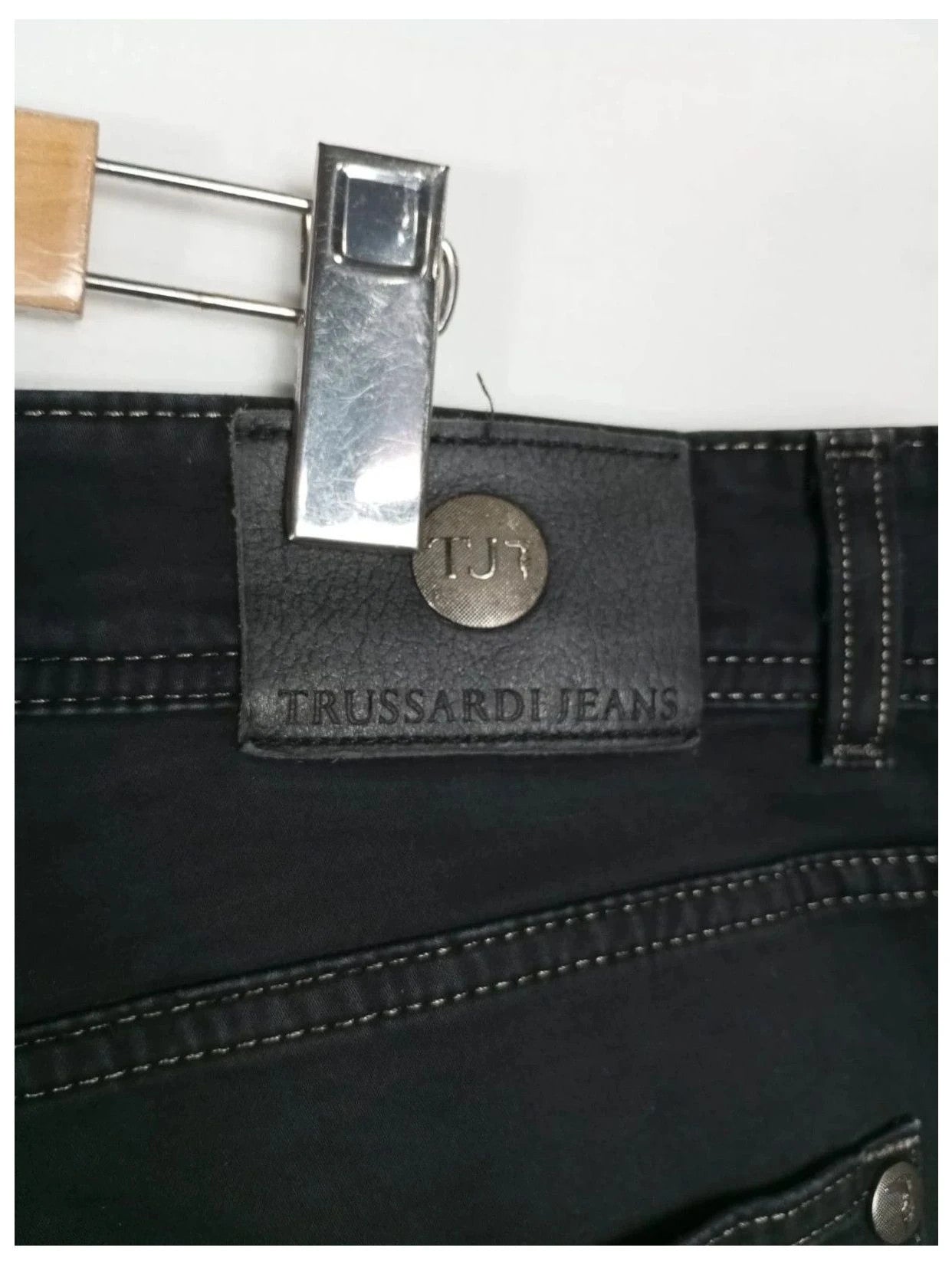 pantalón negro trussardi jeans talla 52