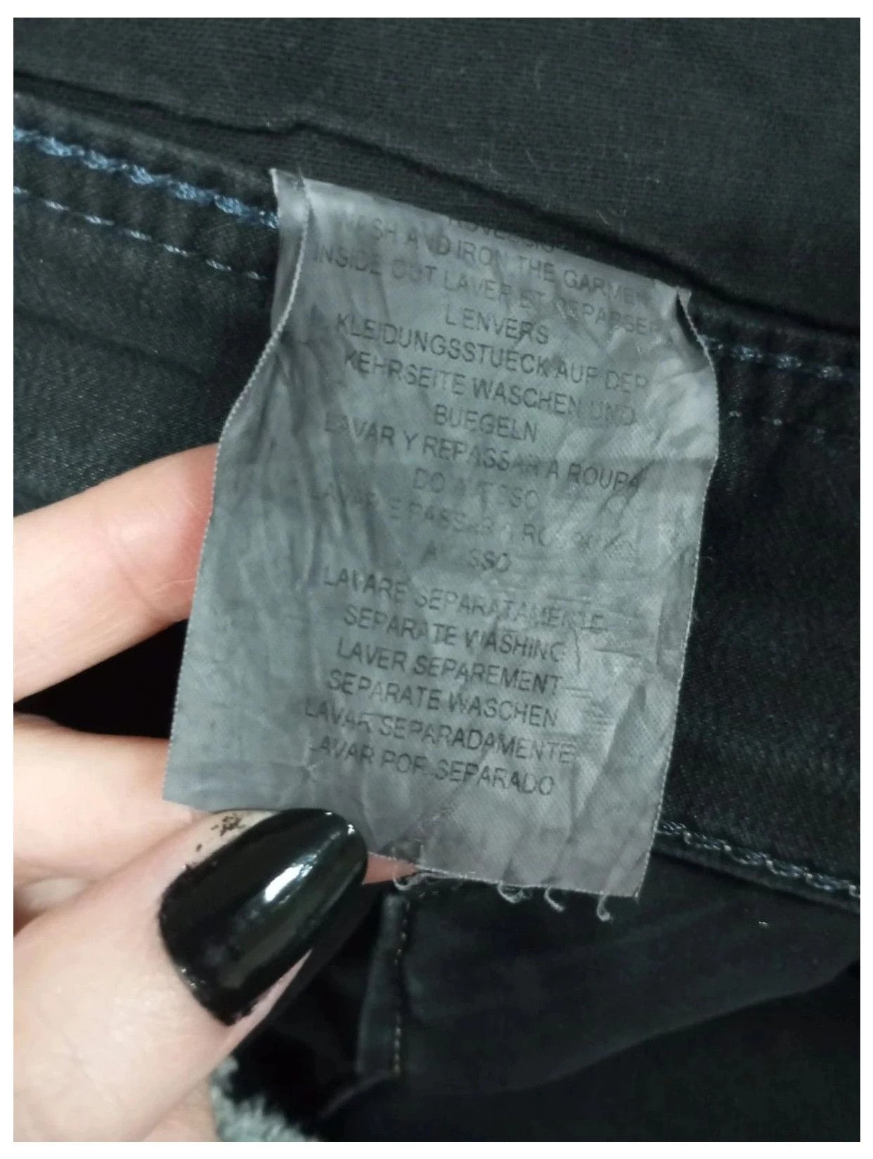 pantalón negro trussardi jeans talla 52
