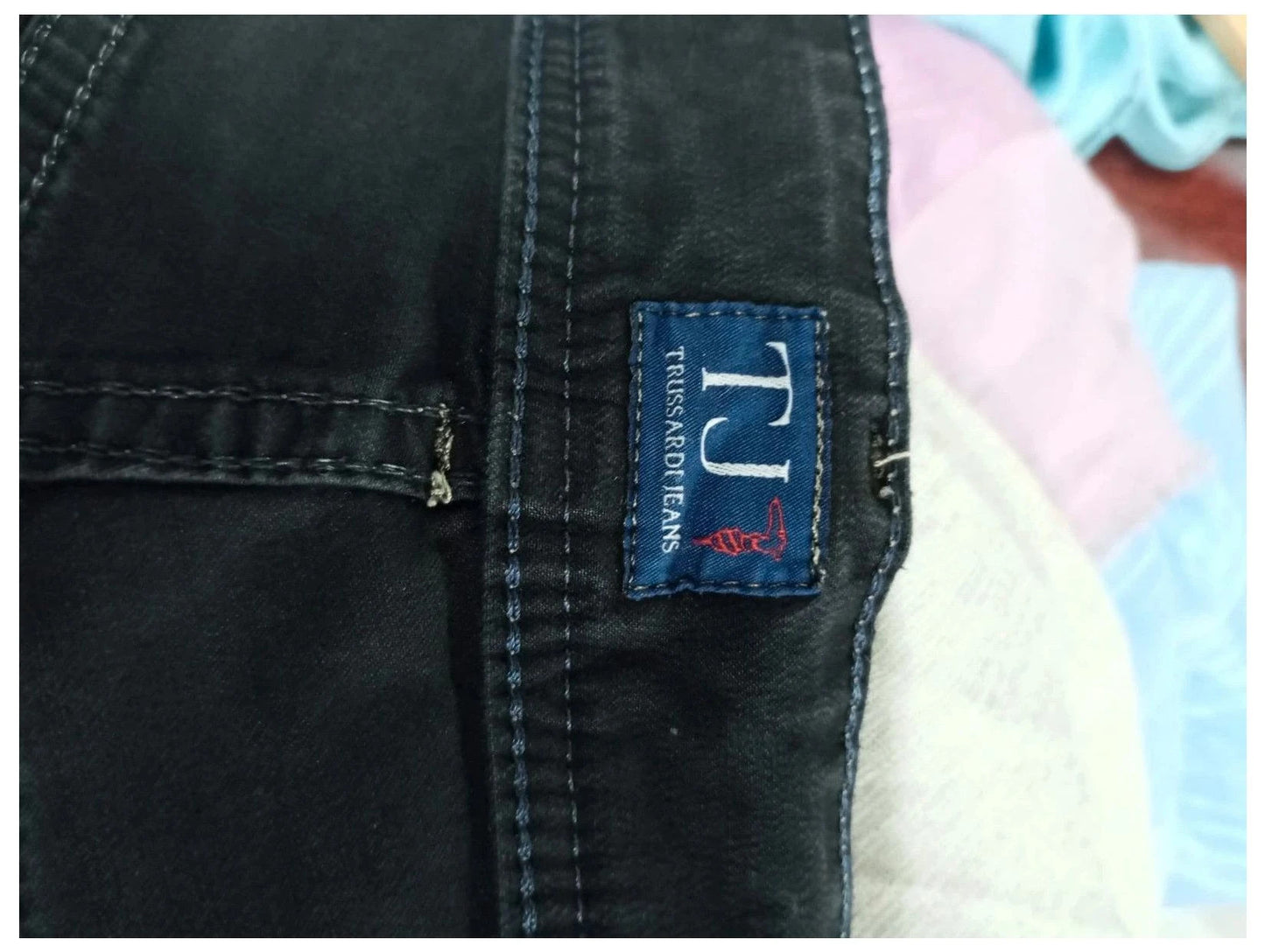 pantalón negro trussardi jeans talla 52