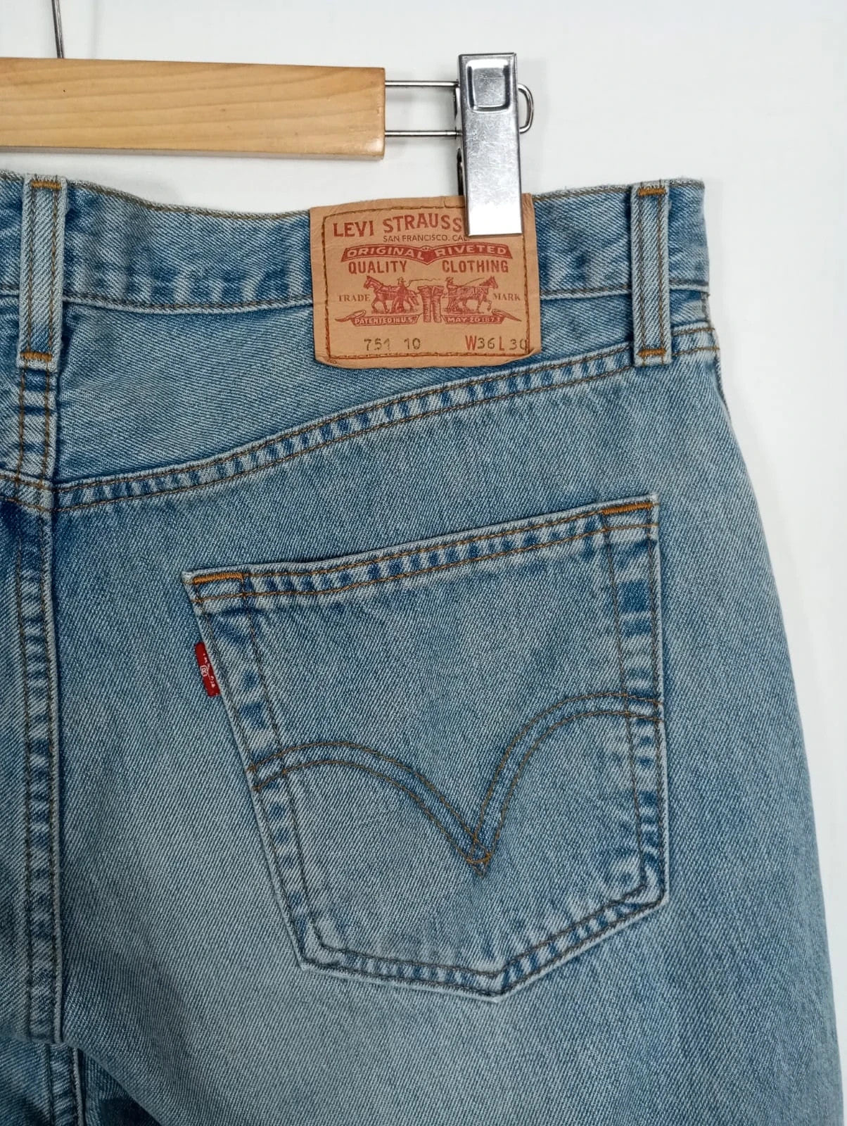 Levis azul 751 10 w36 l30 talla 46 pantalón vaquero Levi's