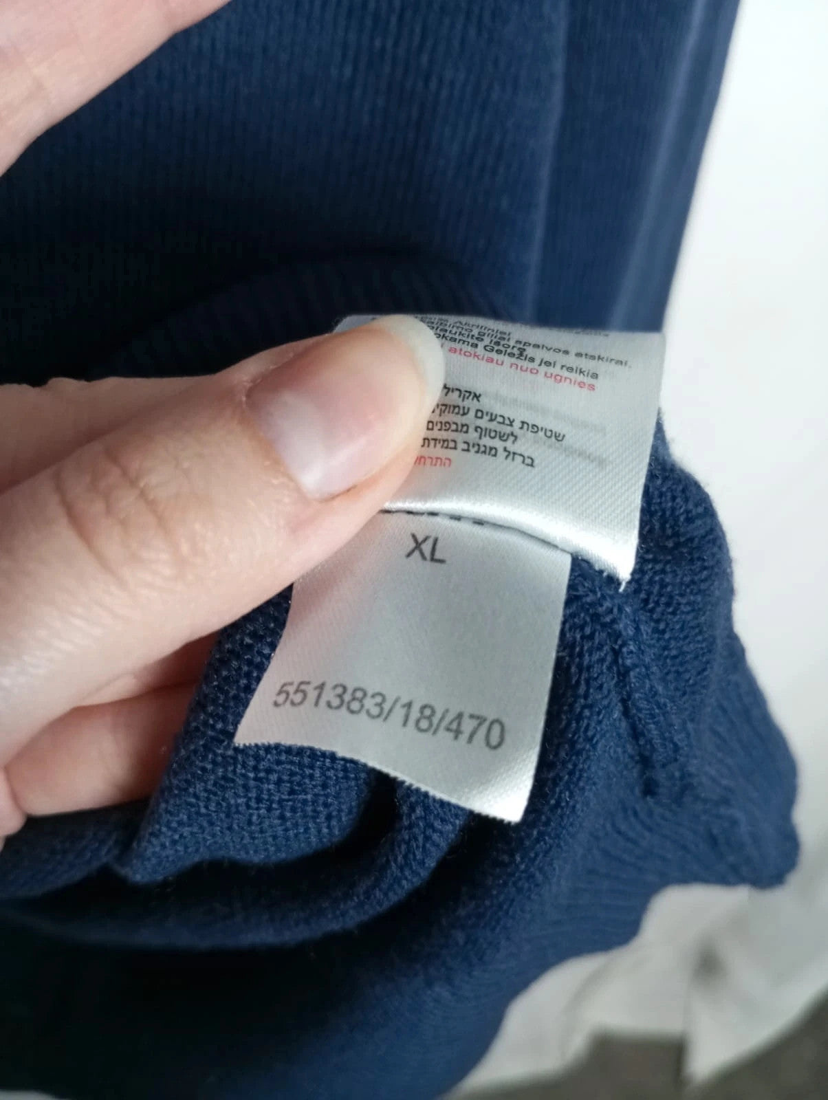 jersey pierre cardin azul marino efecto camisa talla XL