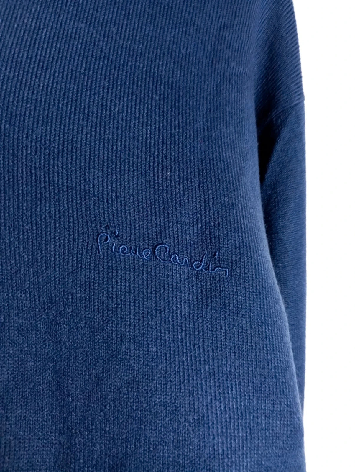 jersey pierre cardin azul marino efecto camisa talla XL