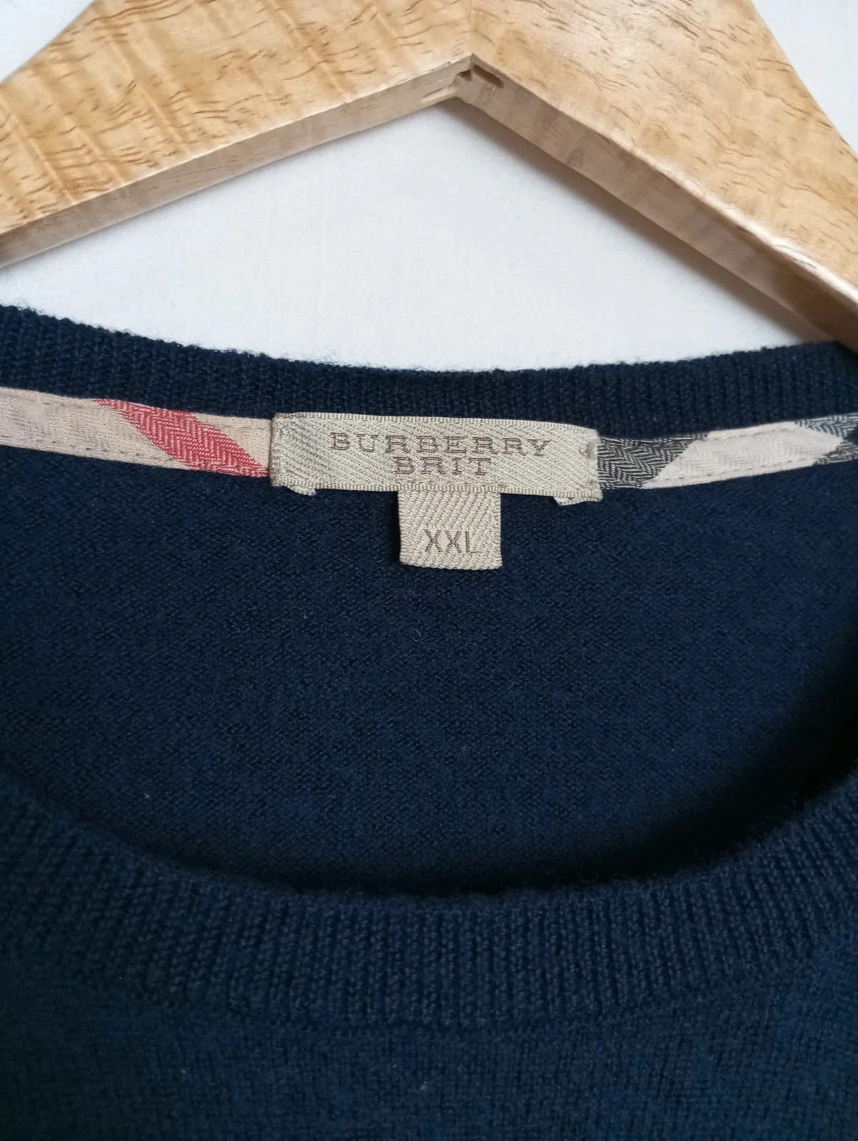 jersey de lana merino 100%
Burberry Brit azul marino XXL