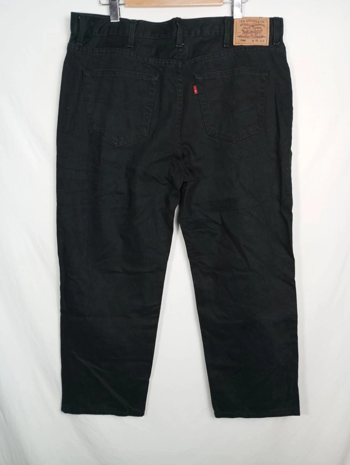 Levis negros 504 w40 l34 talla 50 pantalones vaqueros