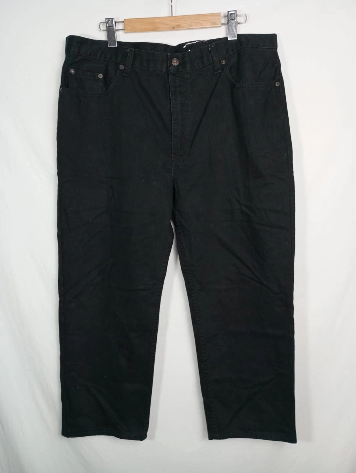 Levis negros 504 w40 l34 talla 50 pantalones vaqueros