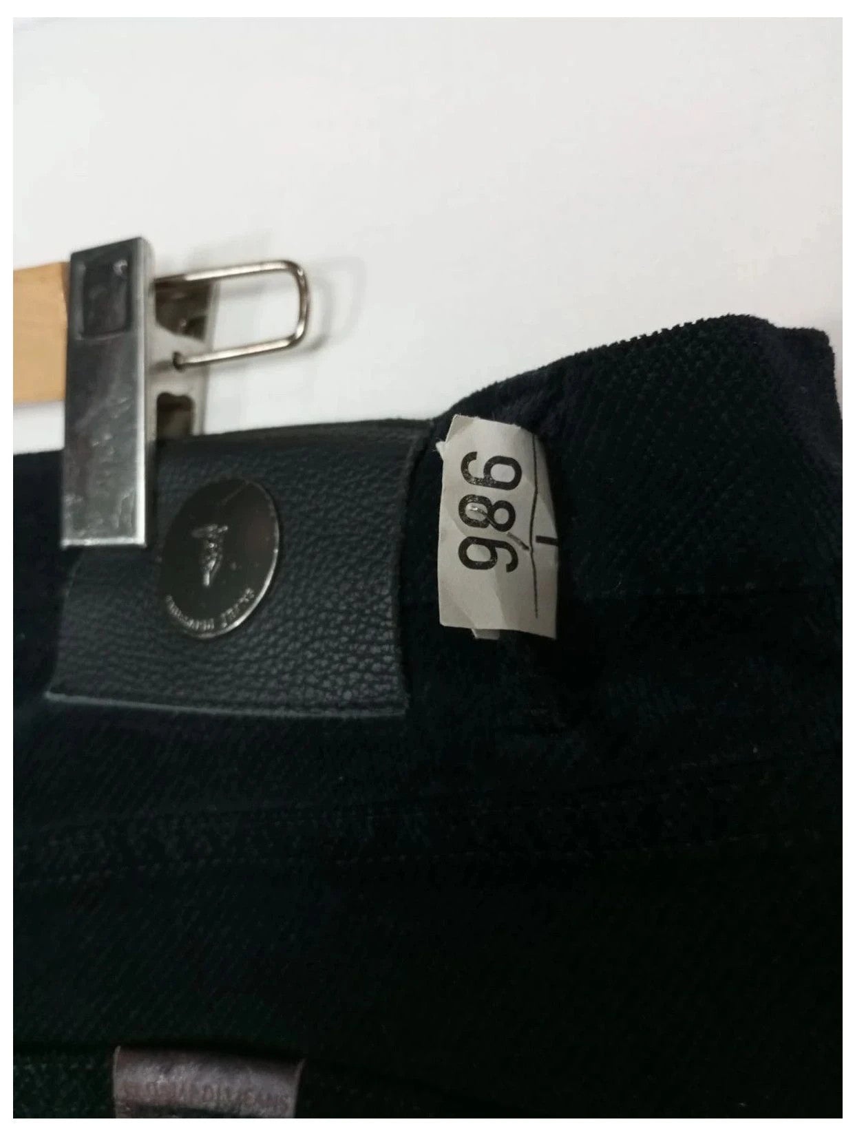 pantalón trussardi negro elástico talla 46