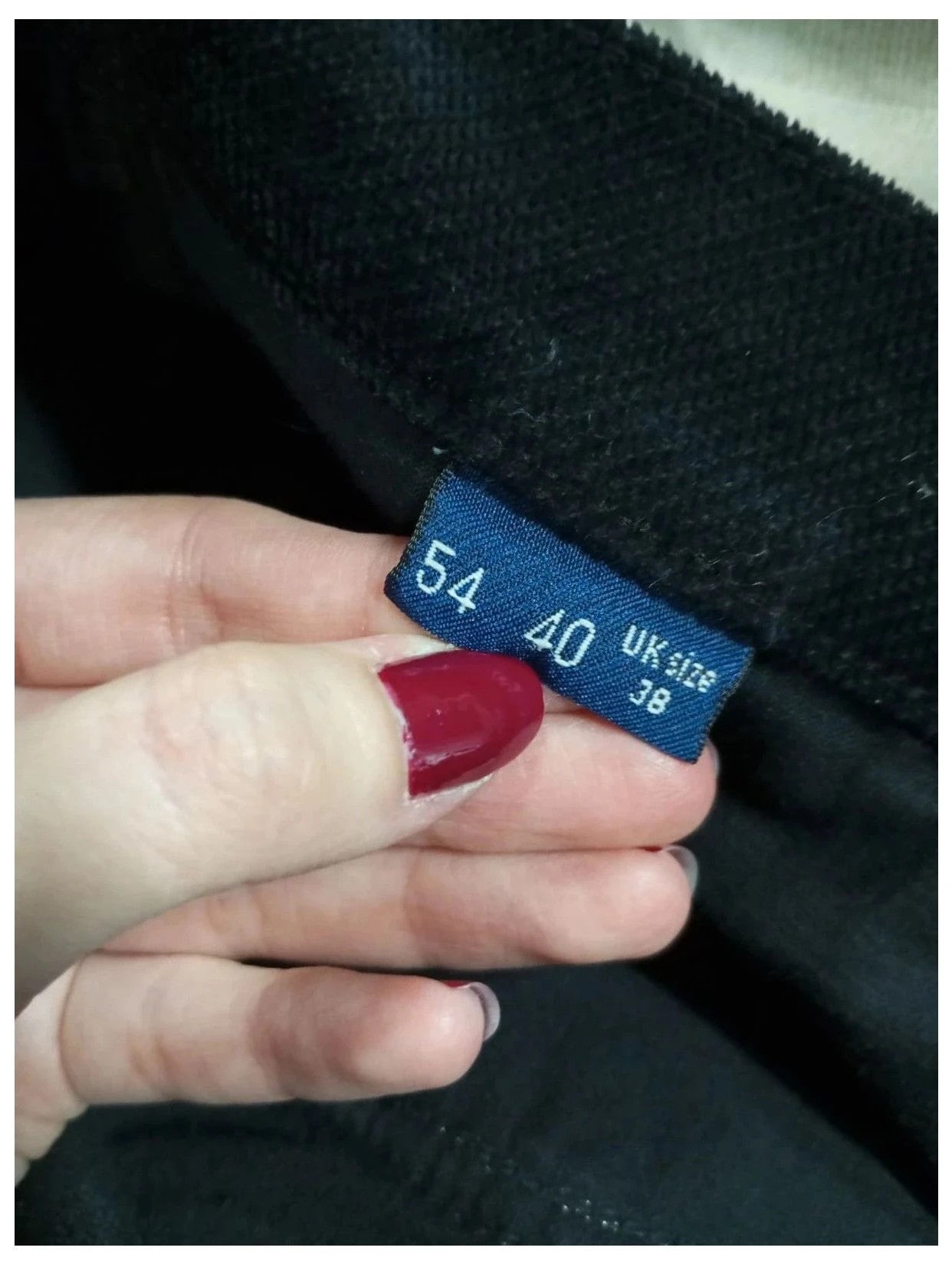 pantalón trussardi negro elástico talla 46