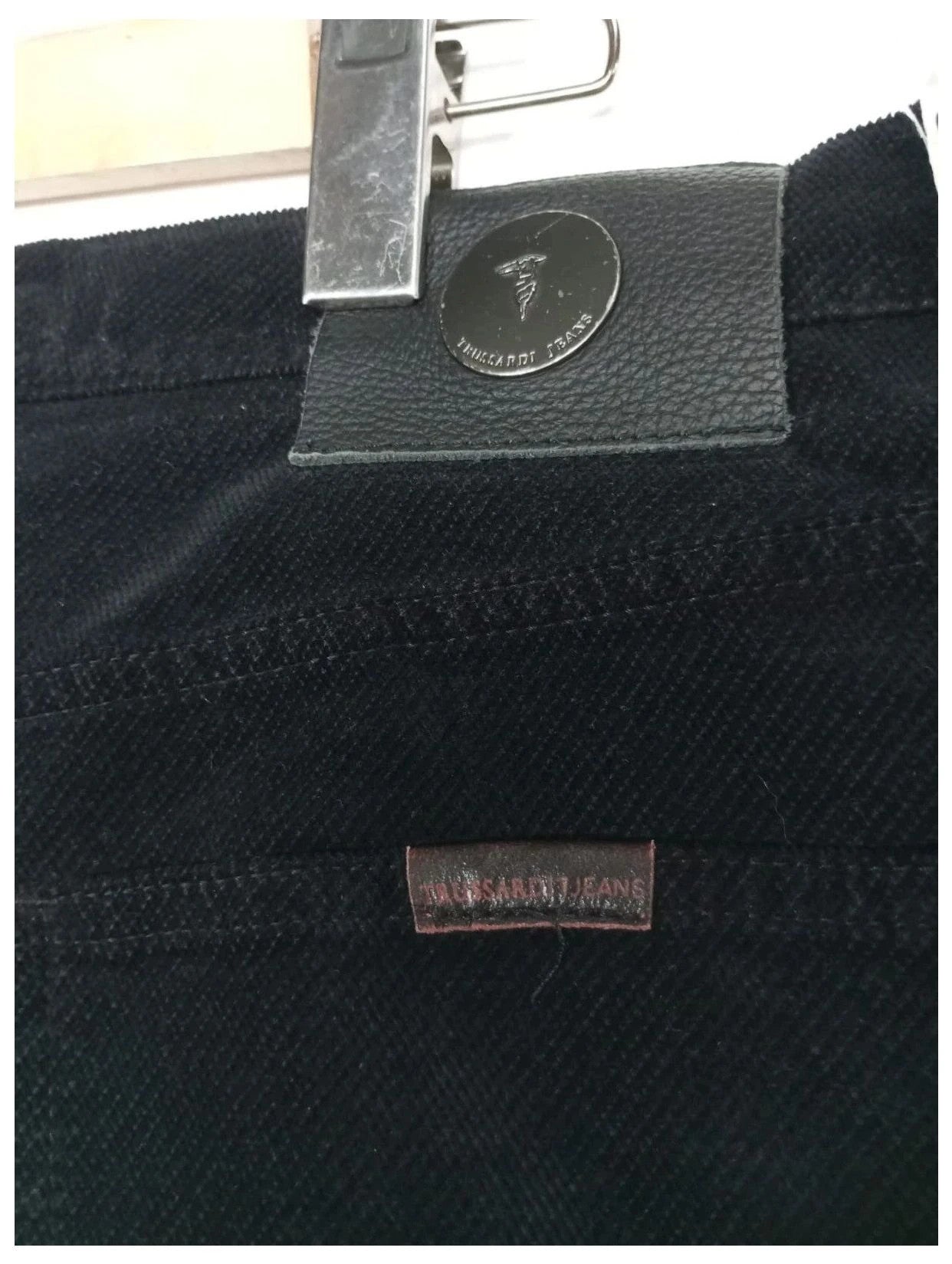 pantalón trussardi negro elástico talla 46