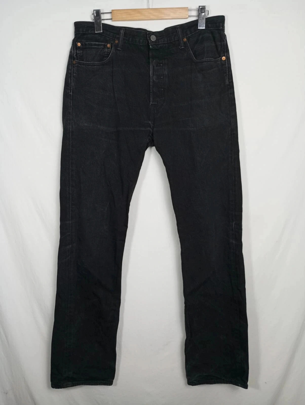 Levis negro501 w34 l34 talla 44 pantalones vaqueros