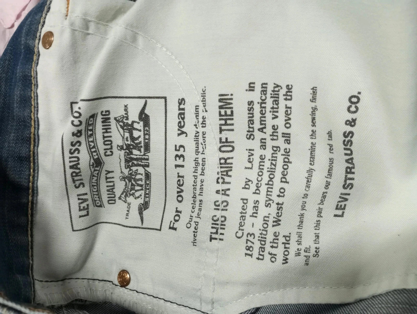 Levis azul 506 w34 l34 talla 44 pantalones vaqueros