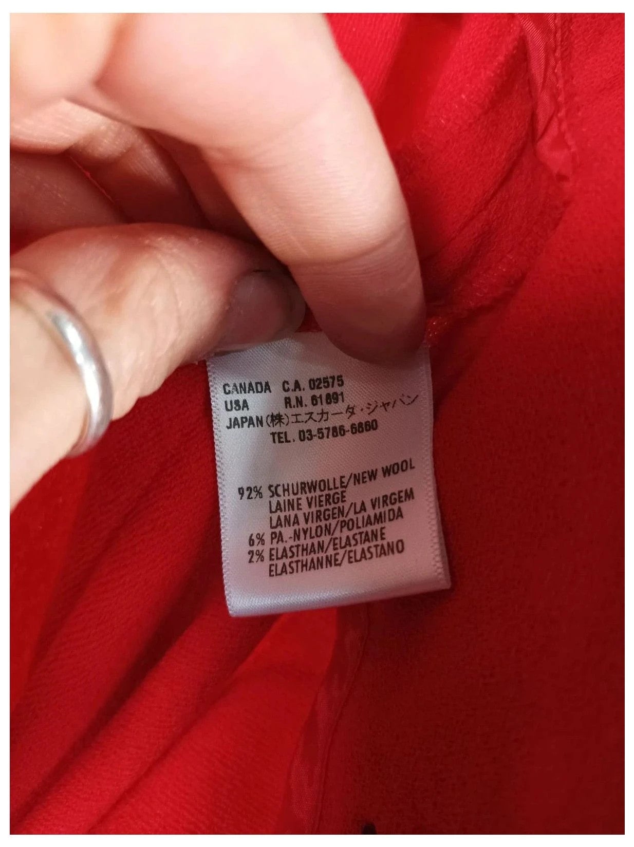 Pantalón rojo Escada talla 42