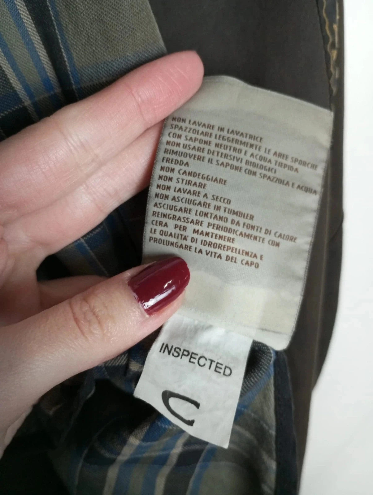 Chaqueta de algodón encerado belstaff label gold talla L