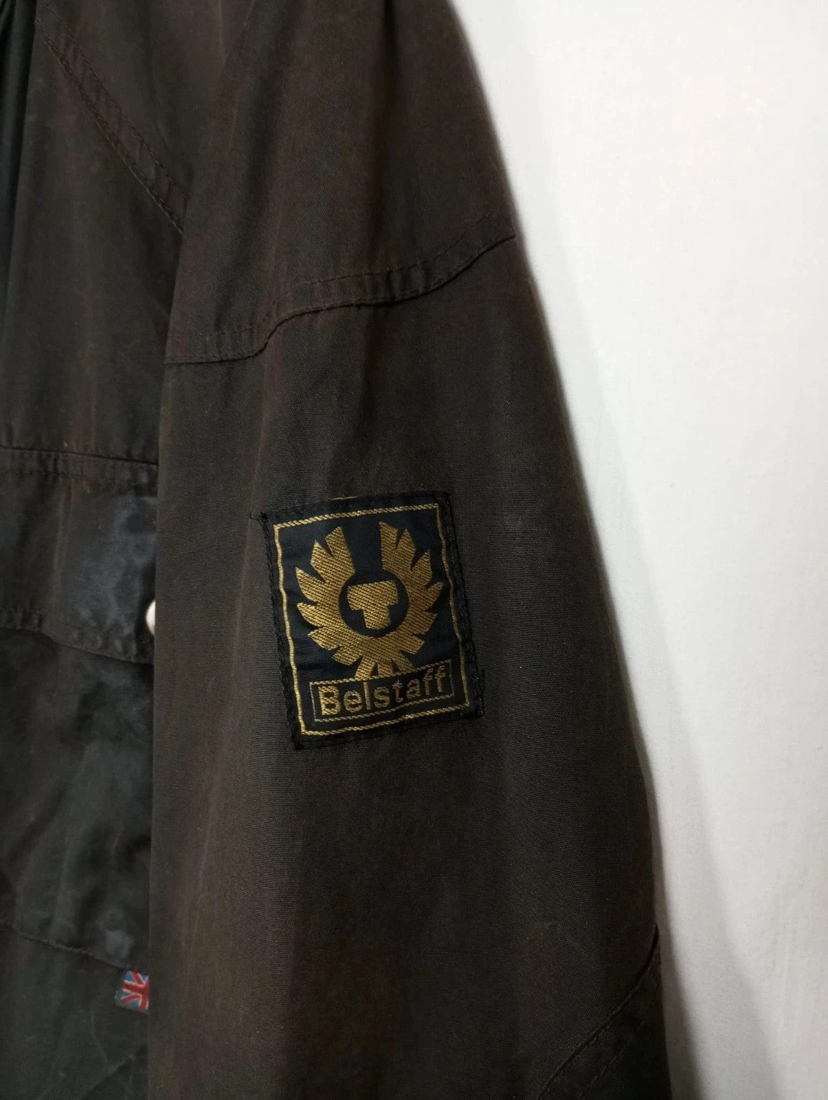 Chaqueta de algodón encerado belstaff label gold talla L