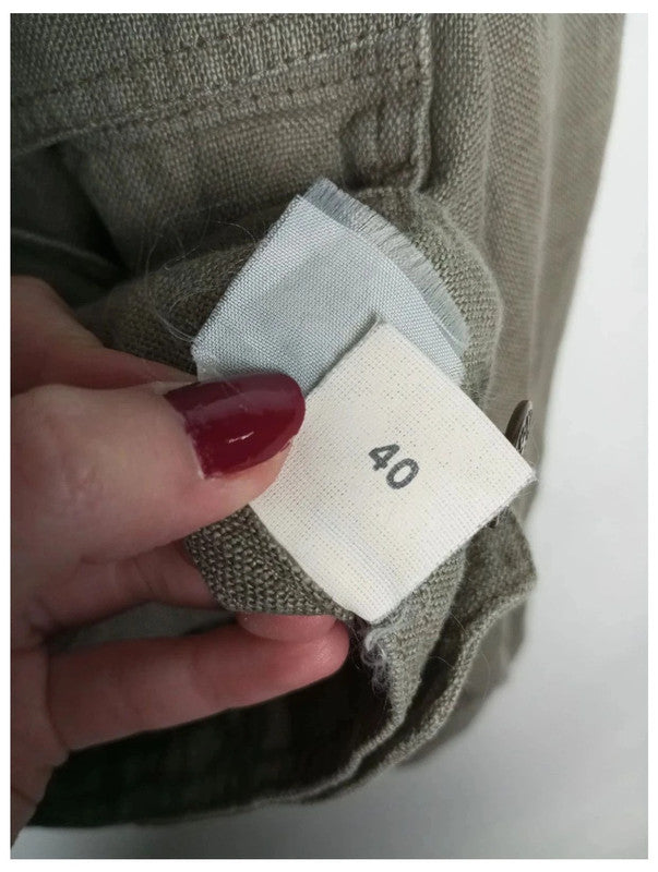 Chaqueta de lino crop talla 40 pennyblack