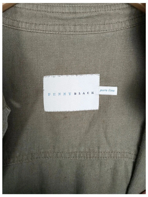 Chaqueta de lino crop talla 40 pennyblack