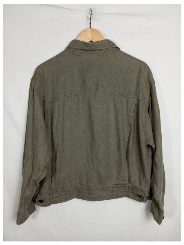 Chaqueta de lino crop talla 40 pennyblack