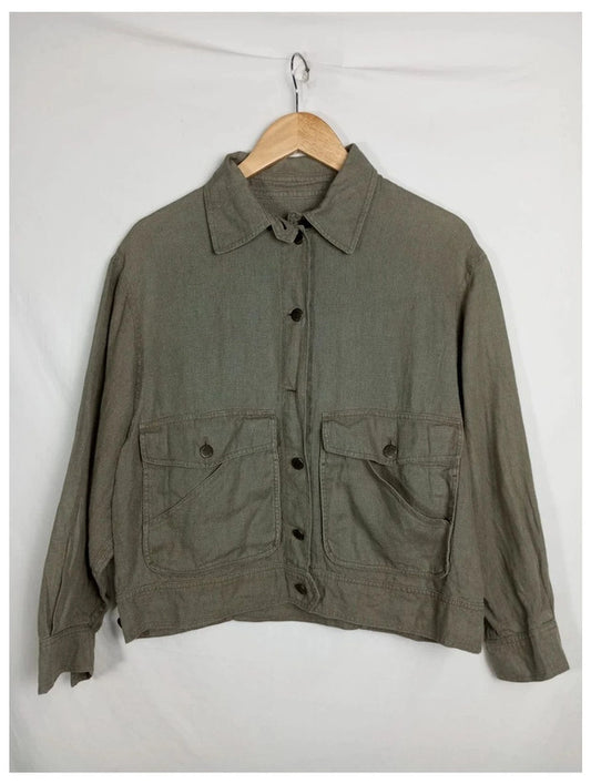 Chaqueta de lino crop talla 40 pennyblack