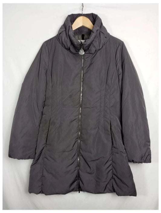 abrigo malva largo moncler talla m
