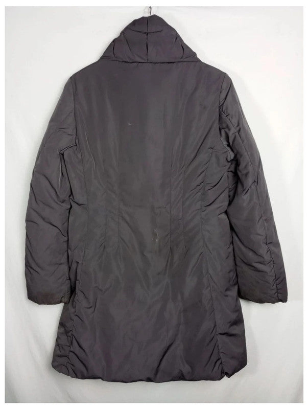 abrigo malva largo moncler talla m