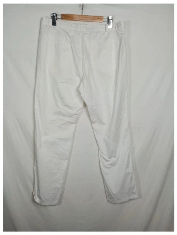 antalón blanco de algodón calvin Klein talla 46