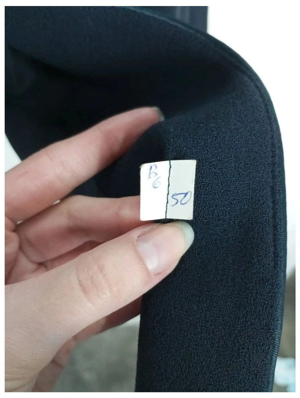 chaqueta de lana virgen azul marino Luisa Spagnoli talla 46