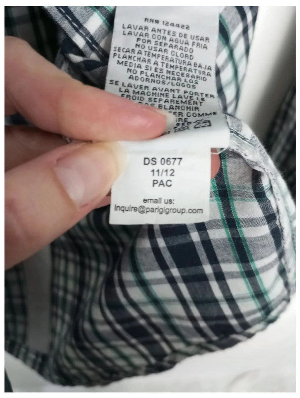 camisa cuadros dkny talla L