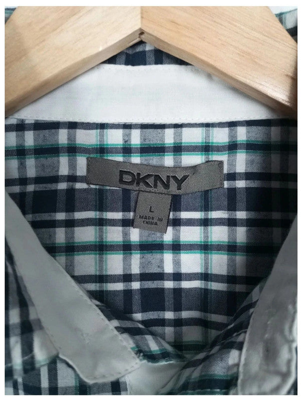 camisa cuadros dkny talla L