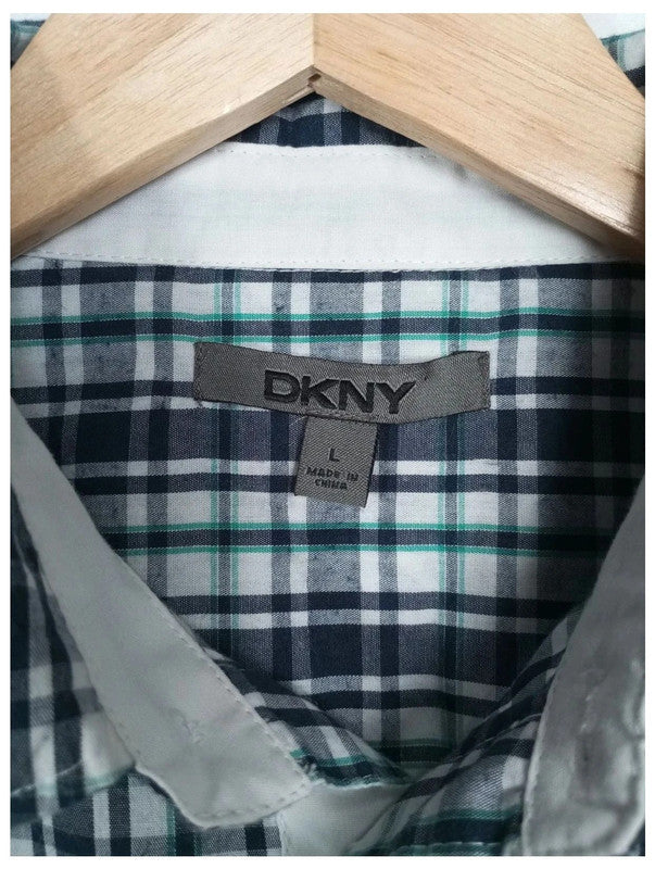 camisa cuadros dkny talla L