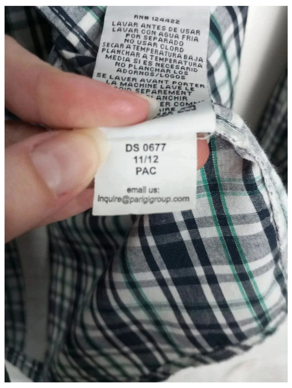 camisa cuadros dkny talla L
