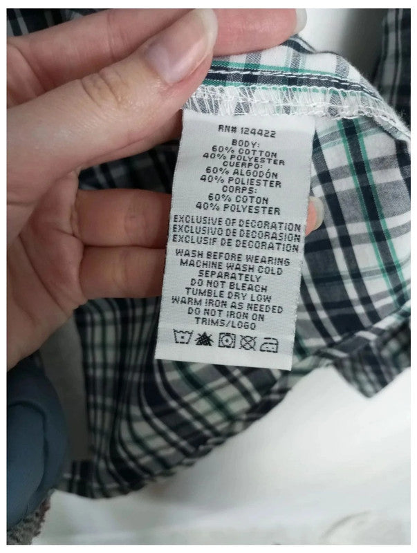 camisa cuadros dkny talla L