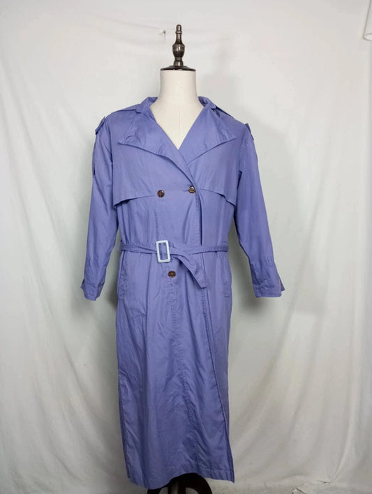 gabardina morada talla 40/42 XL